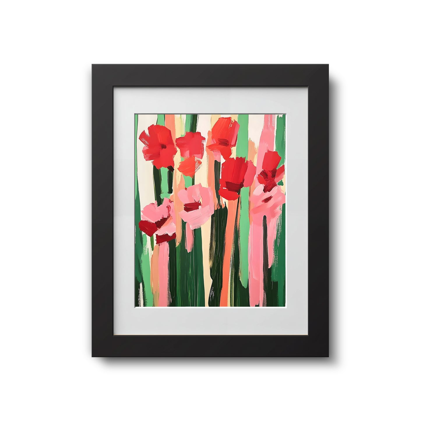 Abstract Flower Painting 52x42 cm (20 ½ x 16 ½”)