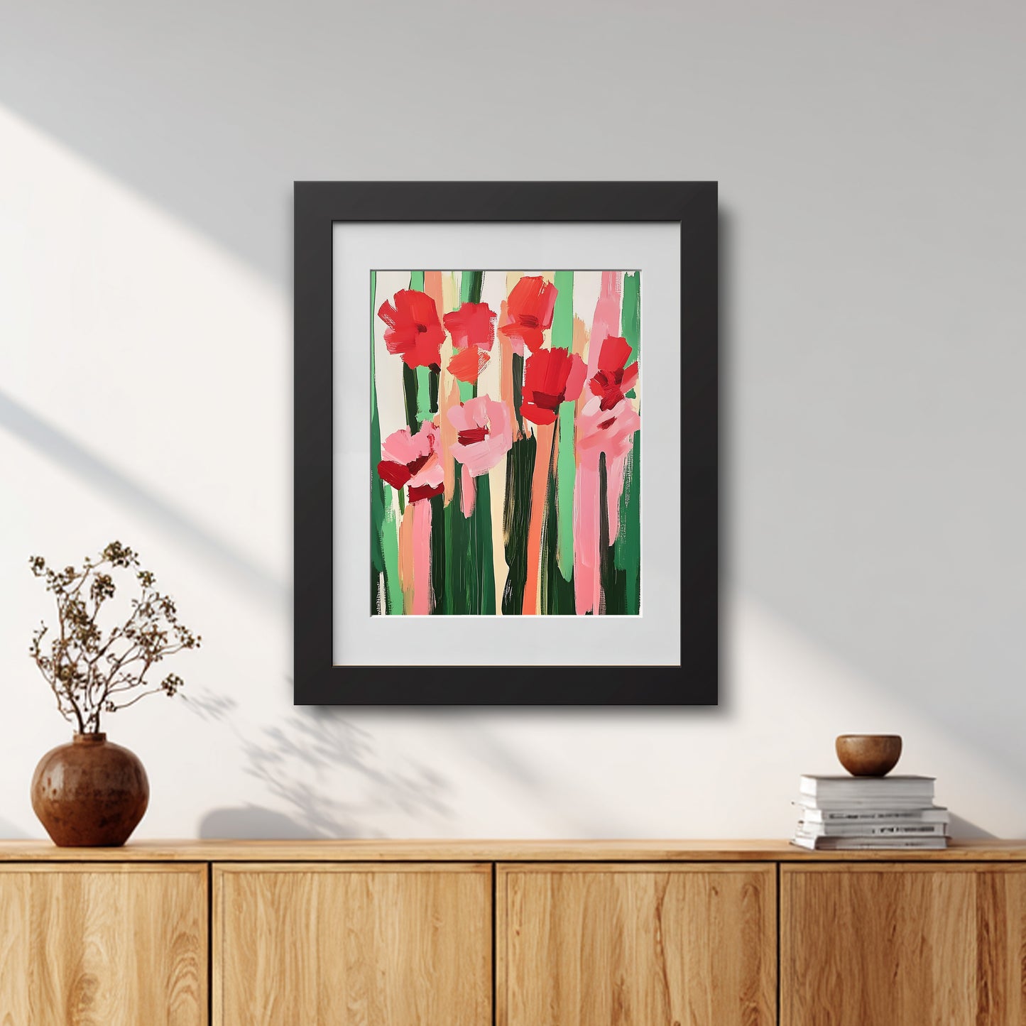 Abstract Flower Painting 52x42 cm (20 ½ x 16 ½”)