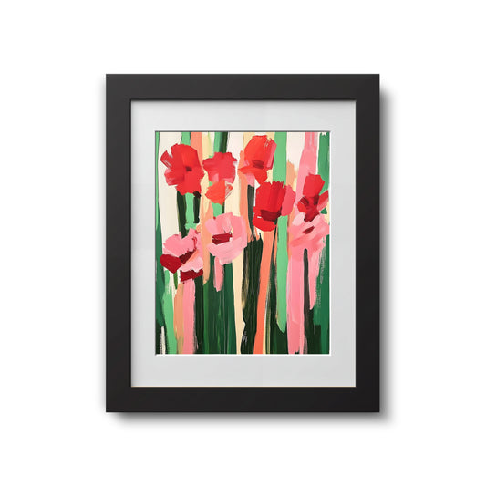 Abstract Flower Painting  52x42 cm (20 ½ x 16 ½”)
